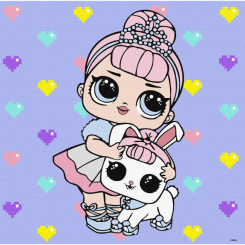 Товари для малювання - Картина за номерами Ідейка Lol Surprise TroopSurprise Crystal Queen with Crystal Bunny 40 х 40 см (KHO6289) Товари для малювання - Картина за номерами Ідейка Lol Surprise TroopSurprise Crystal Queen with Crystal Bunny 40 х 40 см (KHO6289)