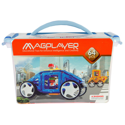 Магнітні конструктори - Конструктор Magplayer Магнітний набір 64 елементів (MPT-64) Магнітні конструктори - Конструктор Magplayer Магнітний набір 64 елементів (MPT-64)