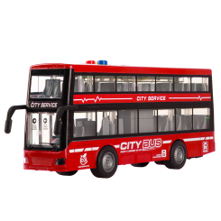 Транспорт і спецтехніка - Автомодель DIY Toys Інерційний двоповерховий автобус червоний (CJ-4023760/3) Транспорт і спецтехніка - Автомодель DIY Toys Інерційний двоповерховий автобус червоний (CJ-4023760/3)