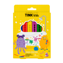 Канцтовари - Набір олівців Tink kids Magic Crayons для малювання у ванній 6 шт (4823109412002) Канцтовари - Набір олівців Tink kids Magic Crayons для малювання у ванній 6 шт (4823109412002)