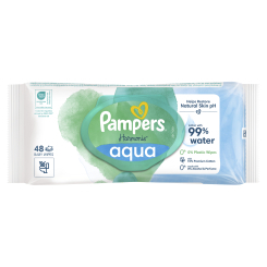 Пелюшки та серветки - Вологі серветки Pampers Harmonie aqua 48 шт (8006540458563) Пелюшки та серветки - Вологі серветки Pampers Harmonie aqua 48 шт (8006540458563)