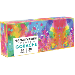 Канцтовари - Фарби гуаш Genius 10 кольорів (301115004-UA) Канцтовари - Фарби гуаш Genius 10 кольорів (301115004-UA)