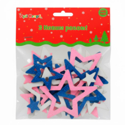 Аксесуари для свят - Наліпки Apli Krapli Зірки з блискітками (2251591455016) Аксесуари для свят - Наліпки Apli Krapli Зірки з блискітками (2251591455016)