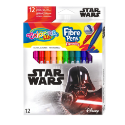 Канцтовари - Фломастери Colorino Зоряні війни 12 кольорів (89540PTR) (566533) Канцтовари - Фломастери Colorino Зоряні війни 12 кольорів (89540PTR) (566533)