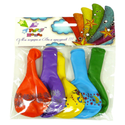 Аксесуари для свят - Кульки Party House Пастель з малюнком 5 штук (8025548910101) Аксесуари для свят - Кульки Party House Пастель з малюнком 5 штук (8025548910101)