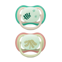 Пустушки та ніблери - Пустушка Avent Ultra Air Nighttime ортодонтична 2 шт (SCF376/31) Пустушки та ніблери - Пустушка Avent Ultra Air Nighttime ортодонтична 2 шт (SCF376/31)