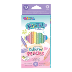 Канцтовари - Олівці кольорові Colorino Pastel 10 кольорів (80813PTR) Канцтовари - Олівці кольорові Colorino Pastel 10 кольорів (80813PTR)