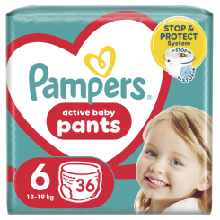 Підгузки - Підгузки-трусики Pampers Active baby Giant 13-19 кг 36 шт (8006540069028) Підгузки - Підгузки-трусики Pampers Active baby Giant 13-19 кг 36 шт (8006540069028)