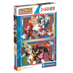 Пазли - Пазл Clementoni Sonic 2 по 60 елементів (24821) Пазли - Пазл Clementoni Sonic 2 по 60 елементів (24821)
