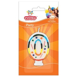 Аксесуари для свят - Свічка для торта EVENTA Цифра 0 (39100300) (39101200) Аксесуари для свят - Свічка для торта EVENTA Цифра 0 (39100300) (39101200)