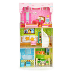 Меблі та будиночки - Ляльковий будиночок Ecotoys М'ятна резиденція (W08123) Меблі та будиночки - Ляльковий будиночок Ecotoys М'ятна резиденція (W08123)