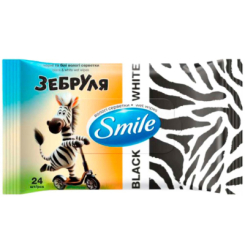 Пелюшки та серветки - Вологі серветки Smile Зебруля (42213030) Пелюшки та серветки - Вологі серветки Smile Зебруля (42213030)