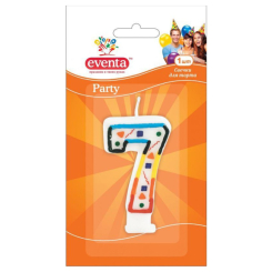 Аксесуари для свят - Свічка для торта EVENTA Цифра 7 (39100900) Аксесуари для свят - Свічка для торта EVENTA Цифра 7 (39100900)