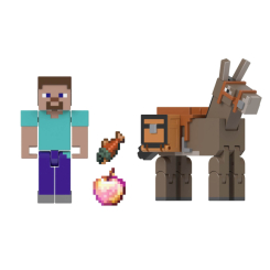 Фігурки персонажів - Набір фігурок Minecraft Steve and Donkey (GTT53/8) Фігурки персонажів - Набір фігурок Minecraft Steve and Donkey (GTT53/8)