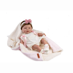 Пупси - Пупс Reborn Munecas De Cuna з рожевою пов'язкою 45 см (8436587142260) Пупси - Пупс Reborn Munecas De Cuna з рожевою пов'язкою 45 см (8436587142260)