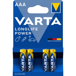 Акумулятори і батарейки - Батарейки VARTA High Energy/Longlife Power AAA BLI 4 шт алкалінові (4008496559749) Акумулятори і батарейки - Батарейки VARTA High Energy/Longlife Power AAA BLI 4 шт алкалінові (4008496559749)