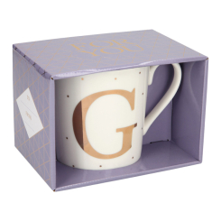 Чашки, склянки - Чашка Top Model з буквою G 300 мл фарфорова (045909/31) Чашки, склянки - Чашка Top Model з буквою G 300 мл фарфорова (045909/31)