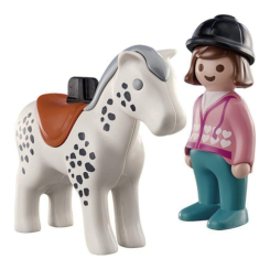 Конструктори з унікальними деталями - Конструктор Playmobil 1.2.3 Вершник з конем (70404) Конструктори з унікальними деталями - Конструктор Playmobil 1.2.3 Вершник з конем (70404)