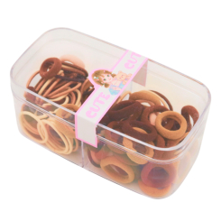 Біжутерія та аксесуари - Набір із міксу резинок у боксі Zhorya бежеві 100 шт (23I1/3) Біжутерія та аксесуари - Набір із міксу резинок у боксі Zhorya бежеві 100 шт (23I1/3)