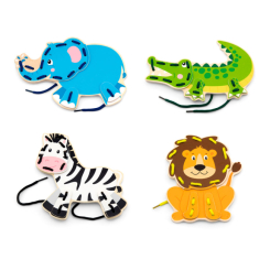 Розвивальні іграшки - Шнурівка Viga Toys Дикі тварини (51326) Розвивальні іграшки - Шнурівка Viga Toys Дикі тварини (51326)