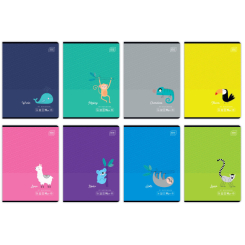 Канцтовари - Зошит Interdruk Kids tropical А5 32 аркуші в асортименті (261243) Канцтовари - Зошит Interdruk Kids tropical А5 32 аркуші в асортименті (261243)