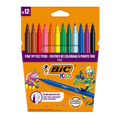Канцтовари - Фломастери BIC Kids Visa 880 12 кольорів (bc525443) Канцтовари - Фломастери BIC Kids Visa 880 12 кольорів (bc525443)