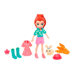 Ляльки - Набір Polly pocket Ліла з улюбленцем (GDM11) Ляльки - Набір Polly pocket Ліла з улюбленцем (GDM11)