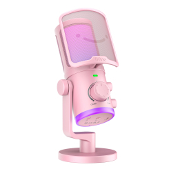 Мікрофони - Мікрофон конденсаторний Fifine Pink (AM6P) Мікрофони - Мікрофон конденсаторний Fifine Pink (AM6P)