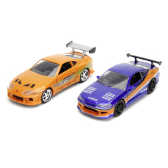 Автомоделі - Набір автомоделей Jada Fast and Furious Nissan Silvia S15 і Toyota Supra (253202017) Автомоделі - Набір автомоделей Jada Fast and Furious Nissan Silvia S15 і Toyota Supra (253202017)