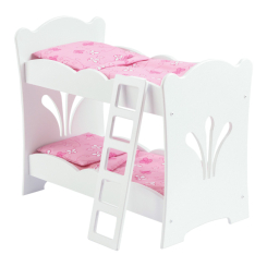 Меблі та будиночки - Іграшкові меблі KidKraft Двох'ярусне ліжечко для ляльки (60130) Меблі та будиночки - Іграшкові меблі KidKraft Двох'ярусне ліжечко для ляльки (60130)