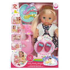 Пупси - Ігровий набір Qunxing Пупс в сукні з квітами (8262) Пупси - Ігровий набір Qunxing Пупс в сукні з квітами (8262)