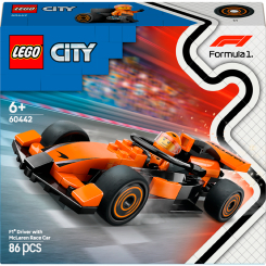 Конструктори LEGO - Конструктор LEGO City Пілот F1 з автомобілем для перегонів команди McLaren (60442) Конструктори LEGO - Конструктор LEGO City Пілот F1 з автомобілем для перегонів команди McLaren (60442)