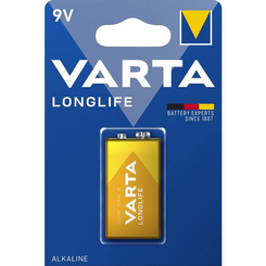 Акумулятори і батарейки - Батарейка Varta Longlife Alkaline 9V 6LR61 1 шт (4122101411) Акумулятори і батарейки - Батарейка Varta Longlife Alkaline 9V 6LR61 1 шт (4122101411)