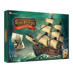 3D-пазли - Тривимірна головоломка-конструктор CubicFun Іспанська армада Сан Феліпе (T4017h) 3D-пазли - Тривимірна головоломка-конструктор CubicFun Іспанська армада Сан Феліпе (T4017h)