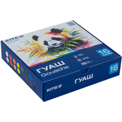 Канцтовари - Фарби гуаш Kite Classic 16 кольорів (K-096) Канцтовари - Фарби гуаш Kite Classic 16 кольорів (K-096)