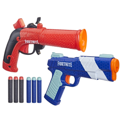 Помпова зброя - Набір іграшкових бластерів Nerf Fortnite Dual Pack (F6243) Помпова зброя - Набір іграшкових бластерів Nerf Fortnite Dual Pack (F6243)