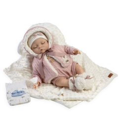 Пупси - Пупс Munecas De Cuna у рожевому одязі 45 см (8436587143229) Пупси - Пупс Munecas De Cuna у рожевому одязі 45 см (8436587143229)