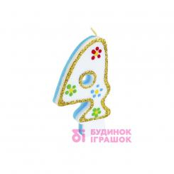 Аксесуари для свят - Свічка Party house Цифра 4 (9869204261959) Аксесуари для свят - Свічка Party house Цифра 4 (9869204261959)