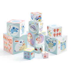 Розвивальні іграшки - Кубики-пірамідка DJECO Милі звірята (DJ06103) Розвивальні іграшки - Кубики-пірамідка DJECO Милі звірята (DJ06103)
