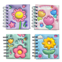 Канцтовари - Блокнот Malevaro 3D на пружині Квіти в асортименті (867040ML) Канцтовари - Блокнот Malevaro 3D на пружині Квіти в асортименті (867040ML)