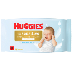 Пелюшки та серветки - Вологі серветки Huggies Extra Care Sensitive 48 шт (5029053585543) Пелюшки та серветки - Вологі серветки Huggies Extra Care Sensitive 48 шт (5029053585543)