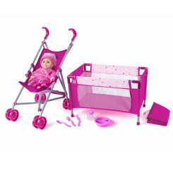 Пупси - Ігровий набір Woody Пупс з візочком та ліжком 4 в 1 (91857) Пупси - Ігровий набір Woody Пупс з візочком та ліжком 4 в 1 (91857)