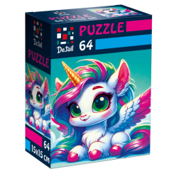 Пазли - Пазл De.tail Замріяна єдиноріжка 64 деталі (DT1234-01) Пазли - Пазл De.tail Замріяна єдиноріжка 64 деталі (DT1234-01)