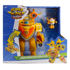 Фігурки персонажів - Ігровий набір Super Wings Super Robot Suit Золотий Хлопчик (EU770352) Фігурки персонажів - Ігровий набір Super Wings Super Robot Suit Золотий Хлопчик (EU770352)