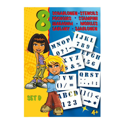 Товари для малювання - Набір трафаретів Malinos D Англійський алфавіт 8 штук (MA-300998) Товари для малювання - Набір трафаретів Malinos D Англійський алфавіт 8 штук (MA-300998)