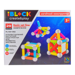 Магнітні конструктори - Магнітний конструктор IBLOCK 29 деталей (PL-921-362) Магнітні конструктори - Магнітний конструктор IBLOCK 29 деталей (PL-921-362)