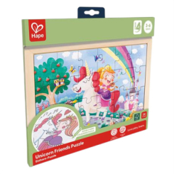 Пазли - Пазл Hape Єдинороги з розмальовкою 24 елементи (E1642) Пазли - Пазл Hape Єдинороги з розмальовкою 24 елементи (E1642)
