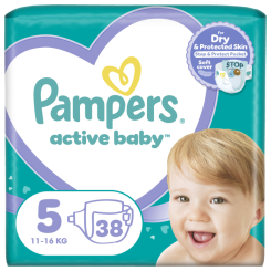 Підгузки - Підгузки Pampers Active Baby Junior Економ Мінус 11-16 кг 38 шт (8006540207796) Підгузки - Підгузки Pampers Active Baby Junior Економ Мінус 11-16 кг 38 шт (8006540207796)