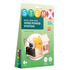 3D-пазли - 3D пазл StemX Дерев'яна вітряна станція на батарейках (73667) 3D-пазли - 3D пазл StemX Дерев'яна вітряна станція на батарейках (73667)
