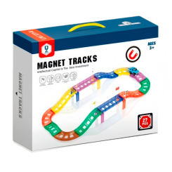 Магнітні конструктори - Магнітний конструктор Dezhi Дорога з машинкою 27 деталей (HD387A) Магнітні конструктори - Магнітний конструктор Dezhi Дорога з машинкою 27 деталей (HD387A)